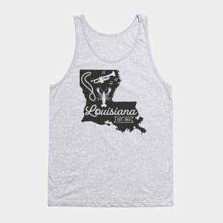 State of Louisiana Graphic Tee Tank Top